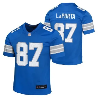 Nike Kids' Detroit Lions Sam LaPorta #87 Game Jersey