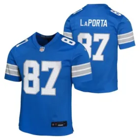 Nike Kids' Detroit Lions Sam LaPorta #87 Game Jersey