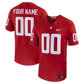 Nike  Washington State Cougars Crimson Football Custom Game Jersey