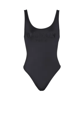 One-piece swimsuit with Balmain Paris embroidery