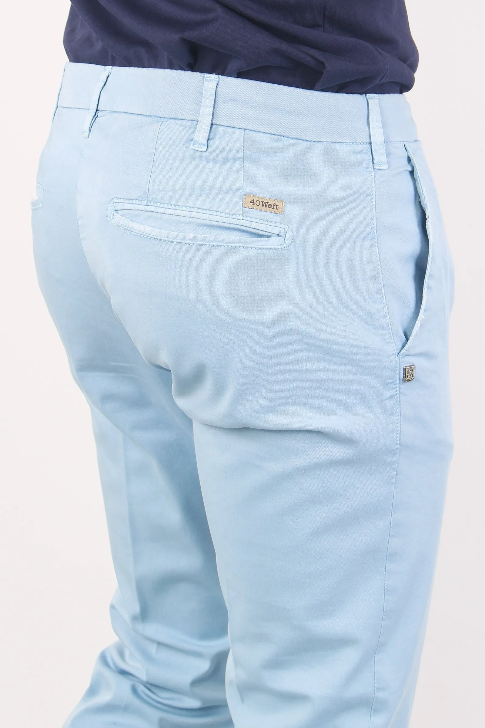 Pantalone Chino Slim Fit Celeste