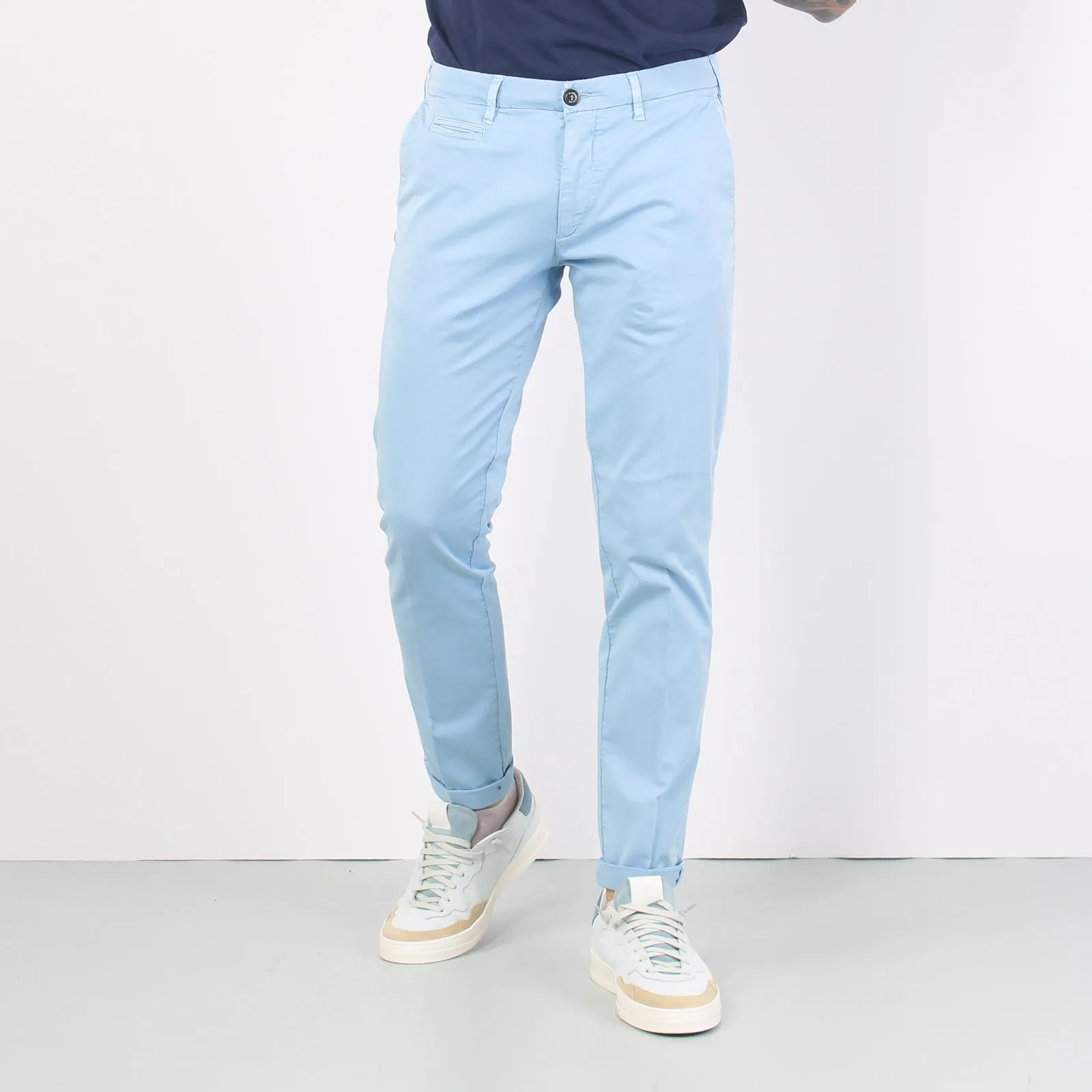 Pantalone Chino Slim Fit Celeste