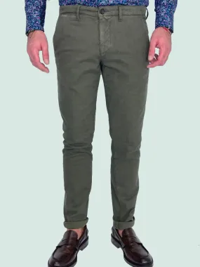 PANTALONI UOMO VERDI SLIM FIT