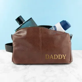 Personalised Vintage Style Wash Bag