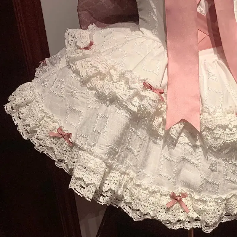 Pink and Blue Bow Lolita Dress