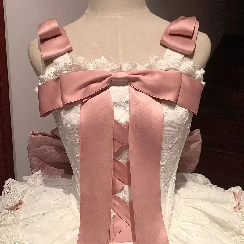 Pink and Blue Bow Lolita Dress