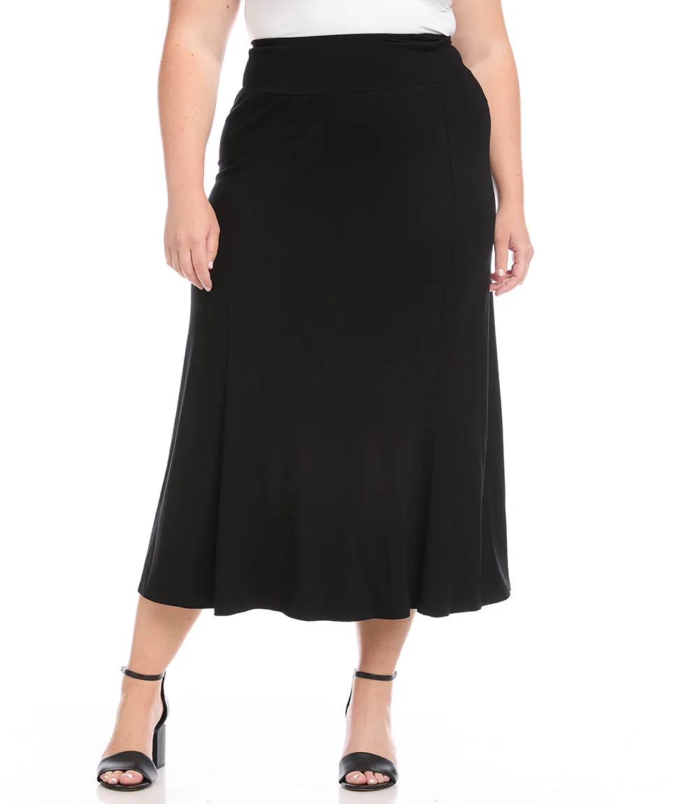 Plus Size Maxi Skirt