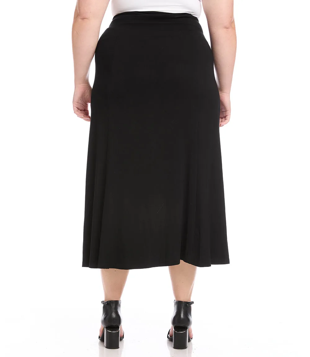 Plus Size Maxi Skirt