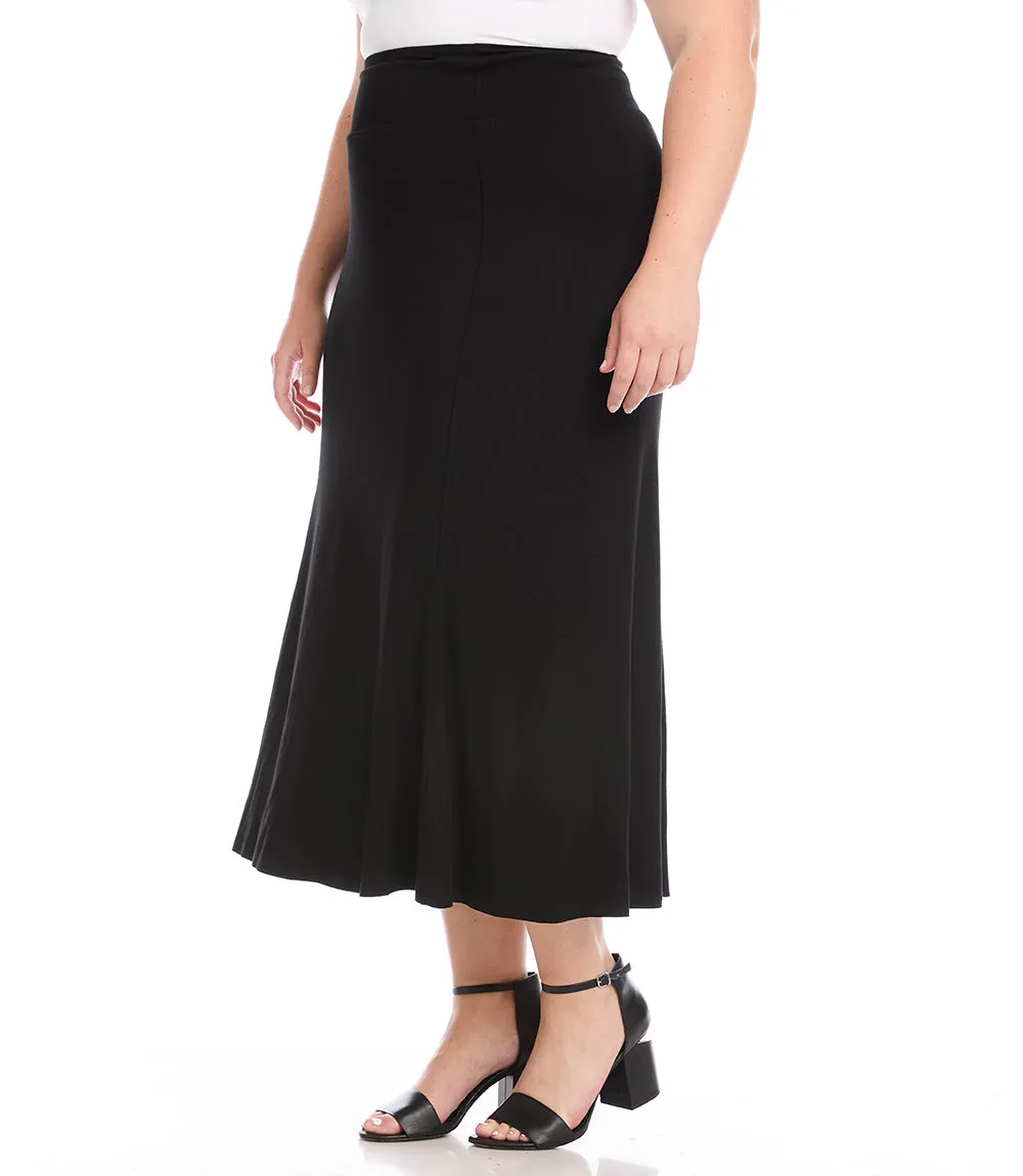 Plus Size Maxi Skirt