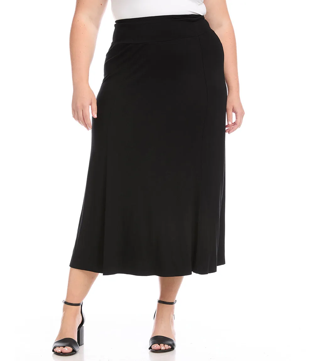 Plus Size Maxi Skirt