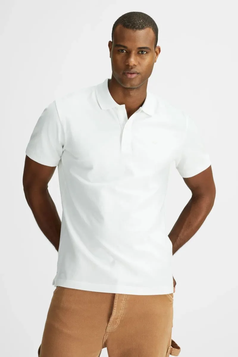 Polo slim fit uomo Bianco