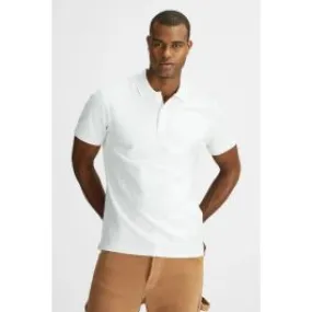 Polo slim fit uomo Bianco