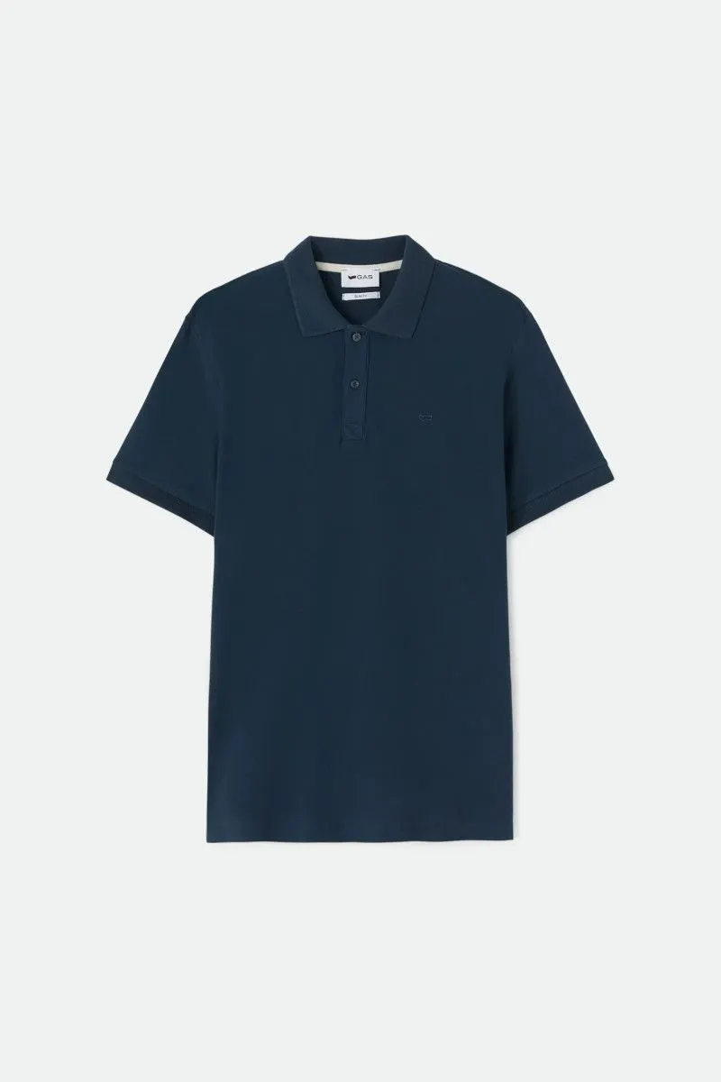 Polo slim fit uomo Blu