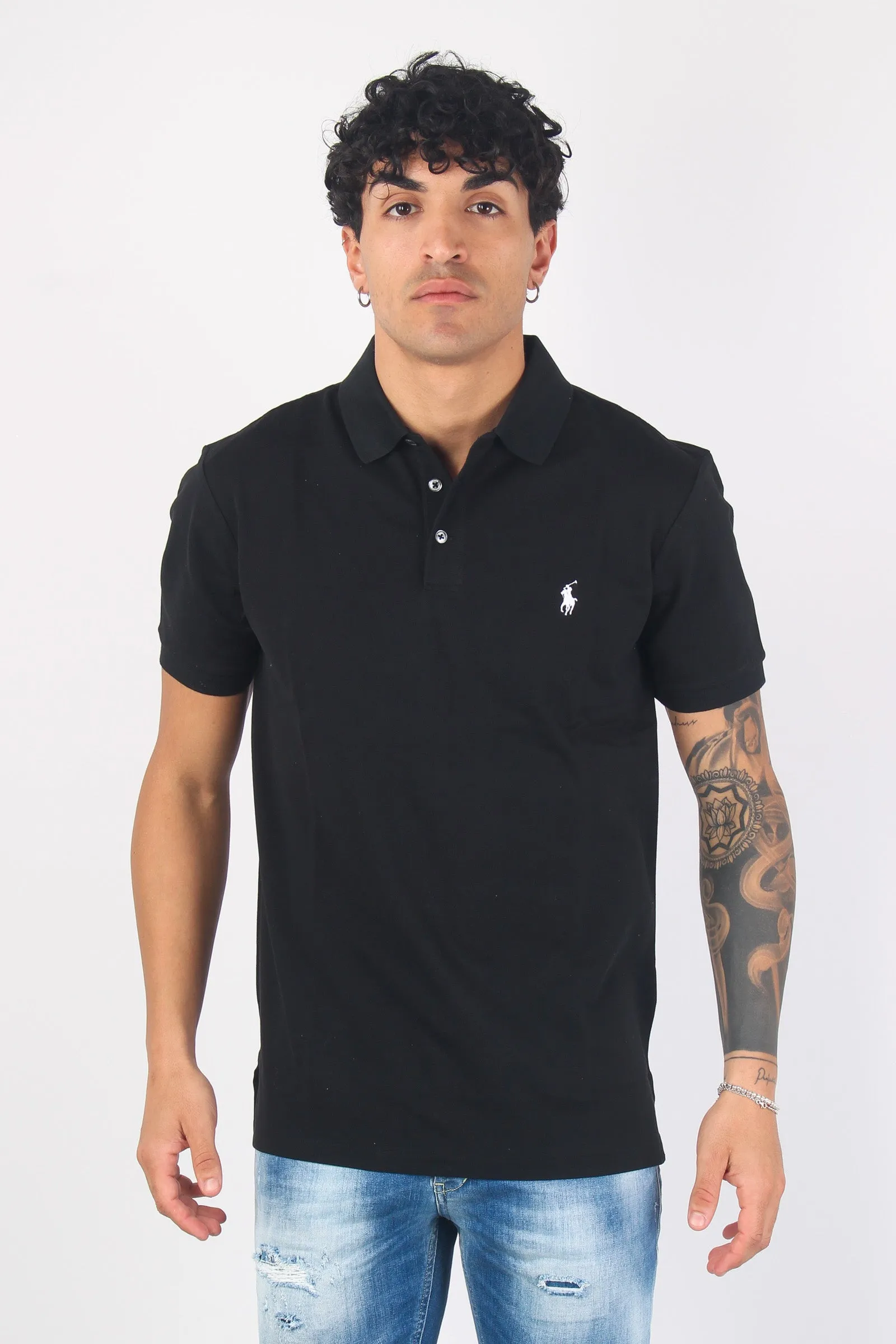 Polo Stretch  Slim Fit Black