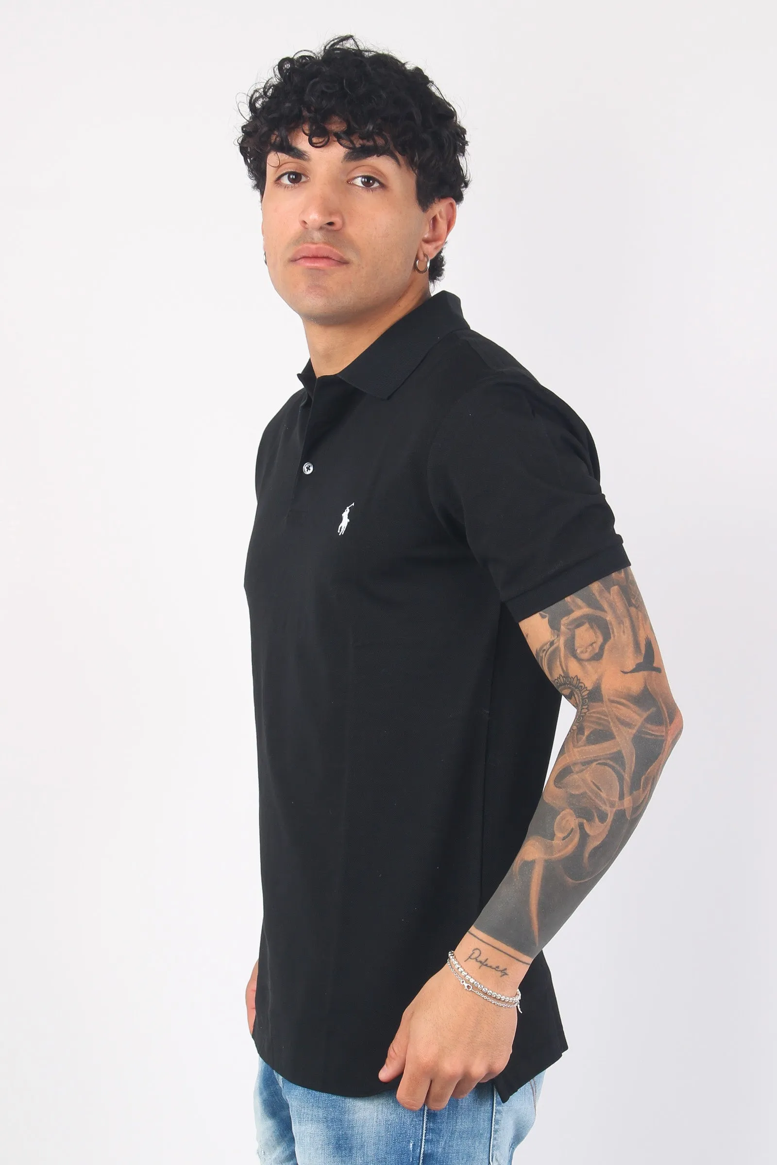 Polo Stretch  Slim Fit Black