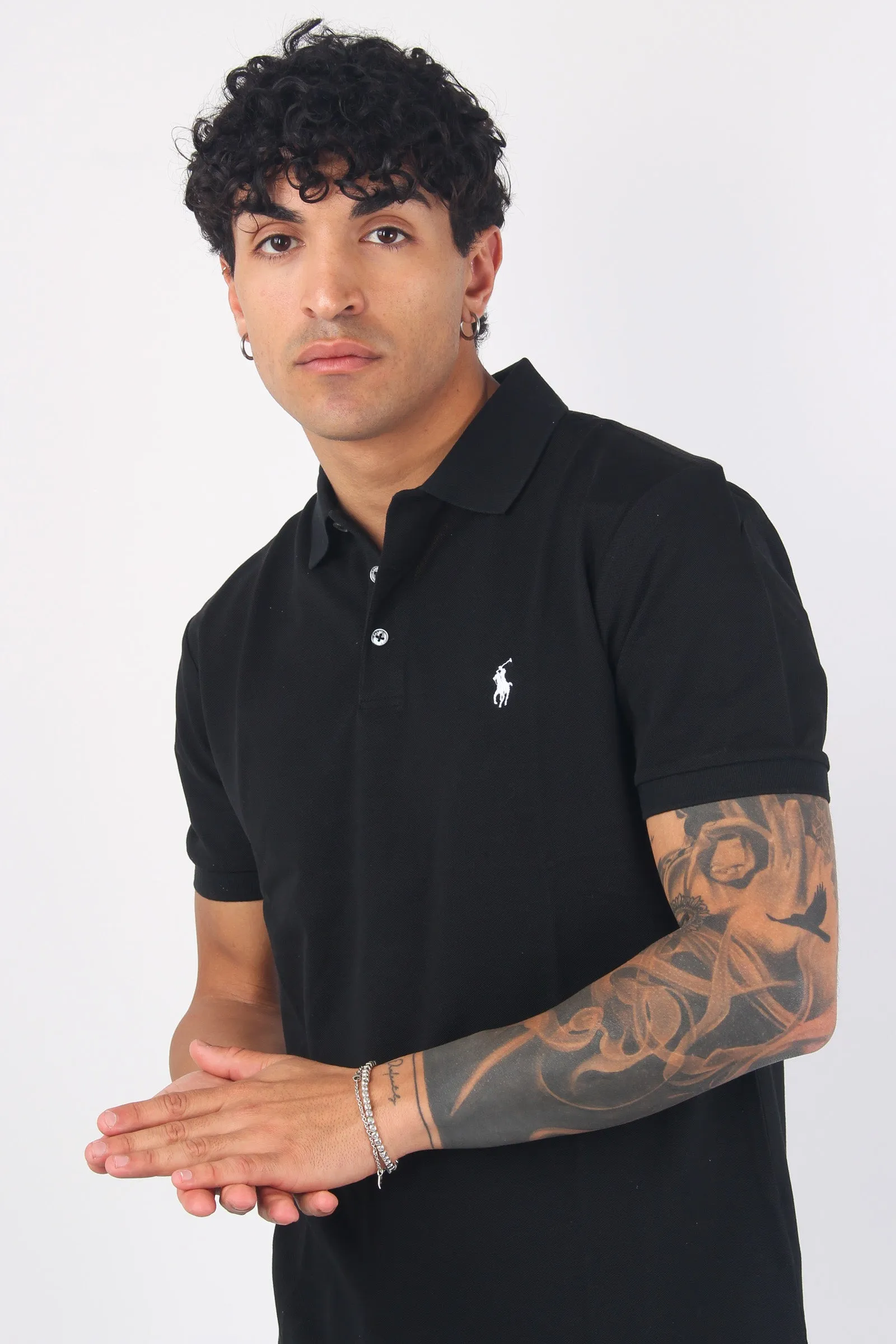 Polo Stretch  Slim Fit Black