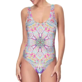 POLYRYTHM GLITCH BLOSSOM ONE PIECE SWIMSUIT