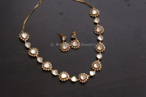 Premium Kundan Polki Necklace Set