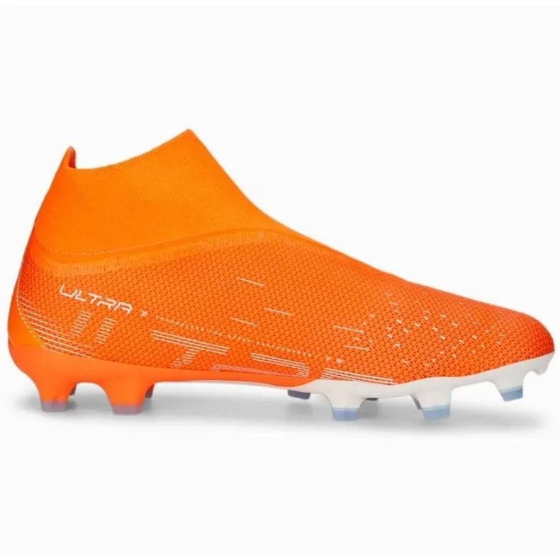 Puma Ultra Match+ Ll FG/AG M 107243 01 football shoes orange oranges and reds