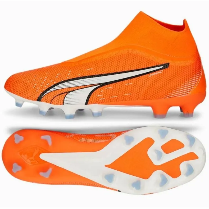 Puma Ultra Match+ Ll FG/AG M 107243 01 football shoes orange oranges and reds