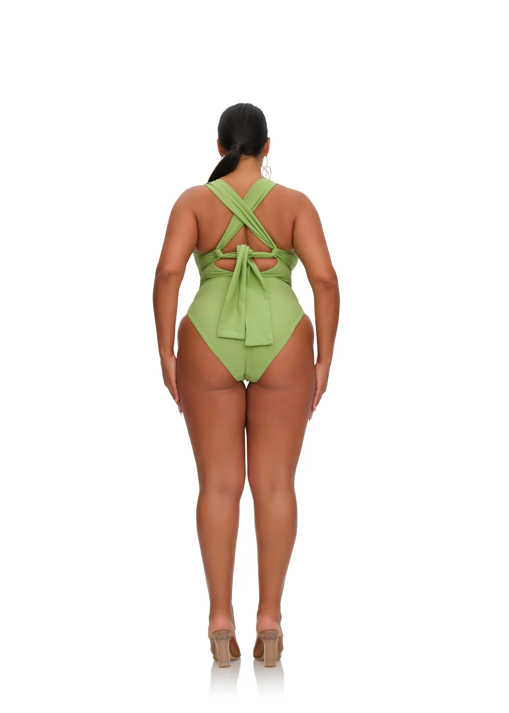 RORA ONE PIECE SWIMSUIT - ALOE