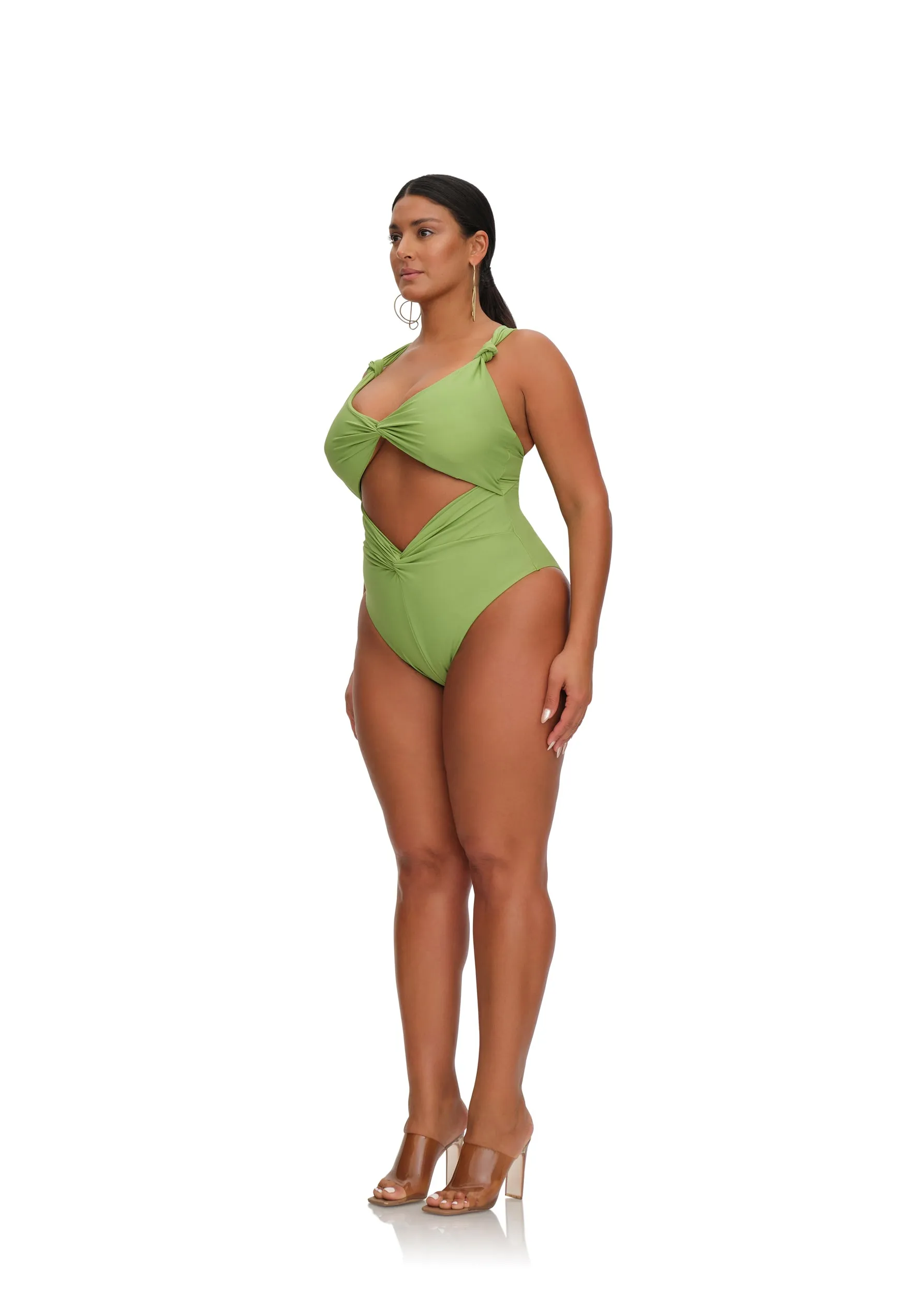 RORA ONE PIECE SWIMSUIT - ALOE