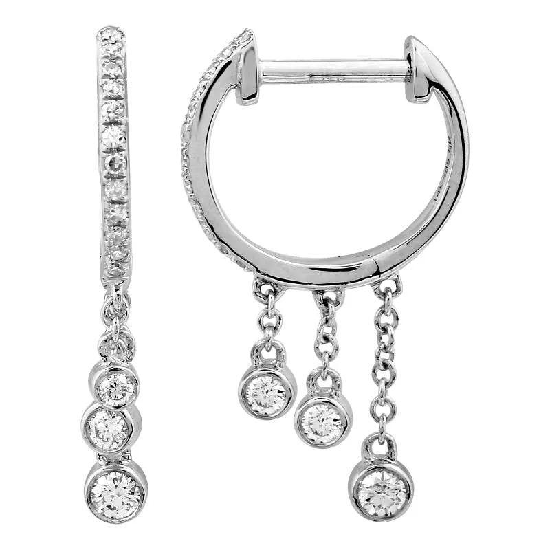 SAMARA Dangling Huggie Earrings