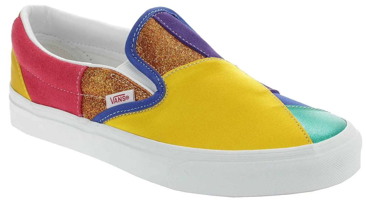 shoes Vans Classic Slip-On - Pride/Patchwork/True White