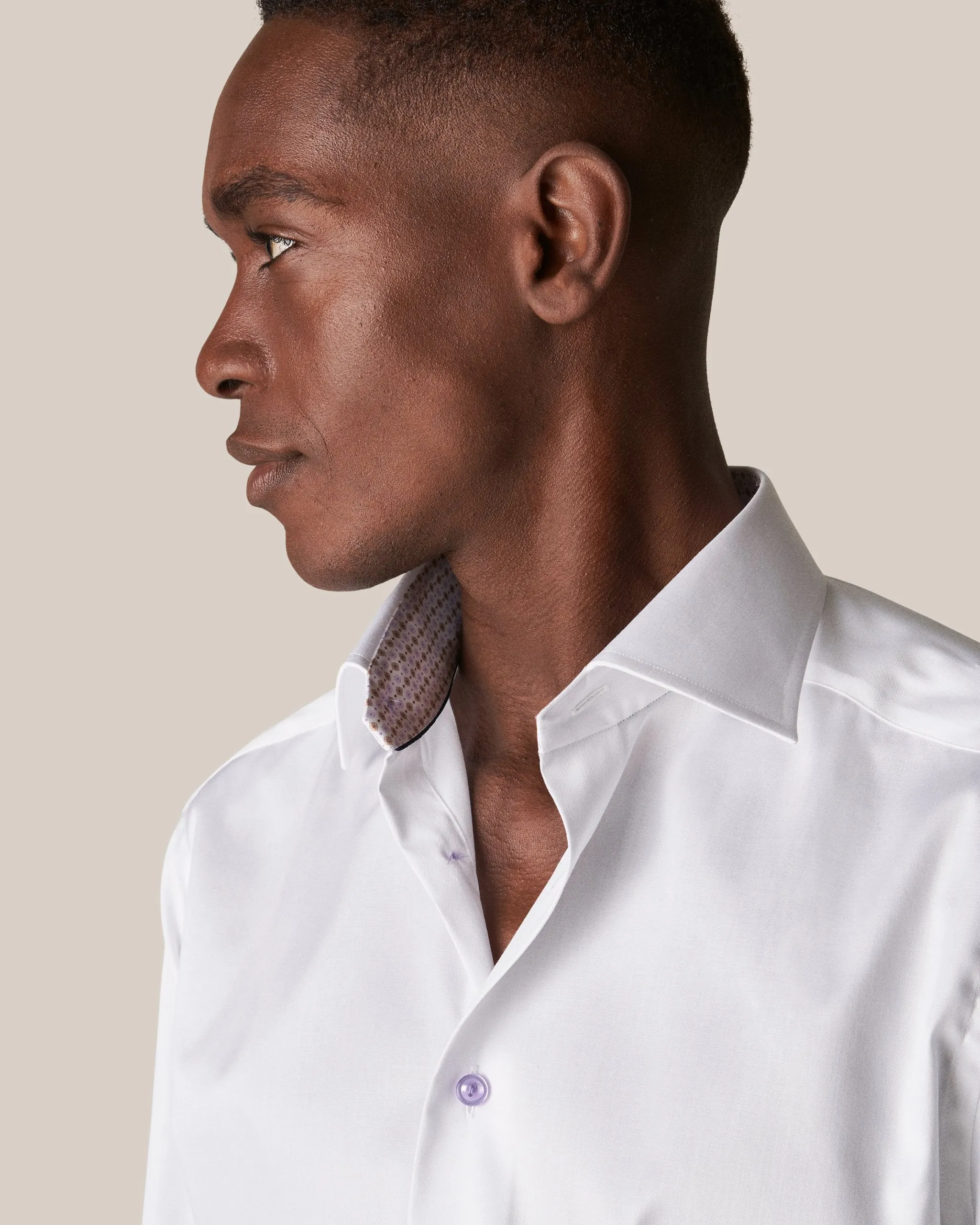 Slim Fit - Micro Floral Detail Signature Twill Shirt