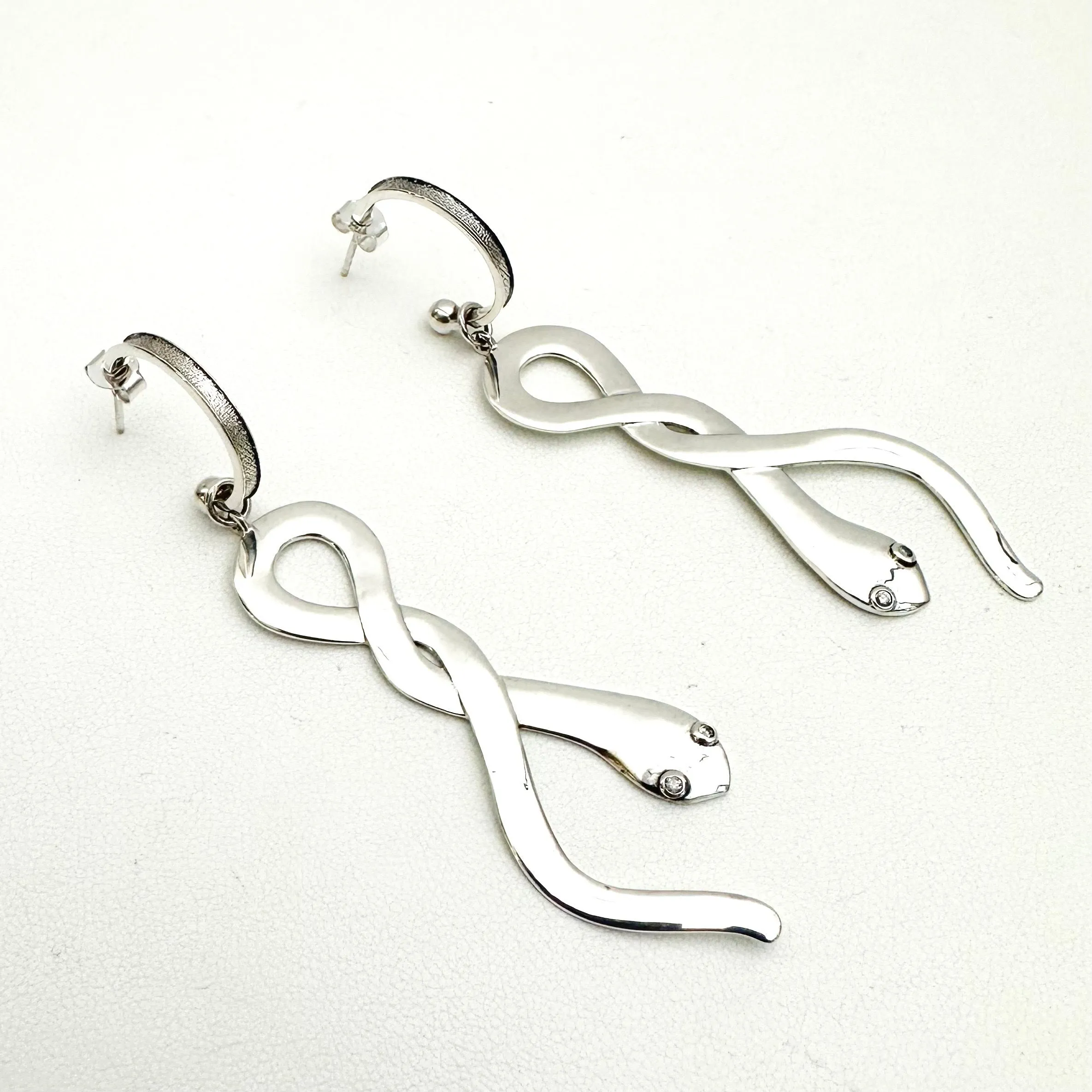 Snake Hoop Earrings