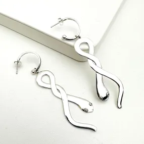 Snake Hoop Earrings