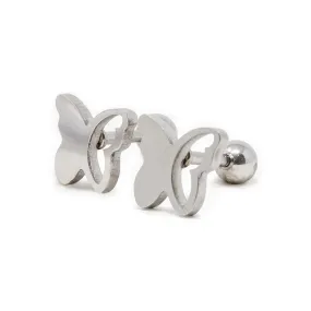 Stainless Steel Baby Stud Earrings Butterfly