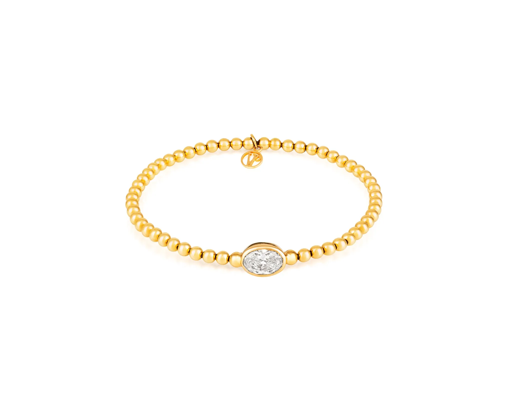 Stirata Diamond Stretch Bracelet 18kt .9c dia