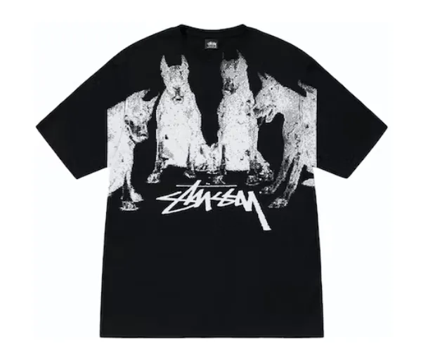 Stussy Doberman Black Tee