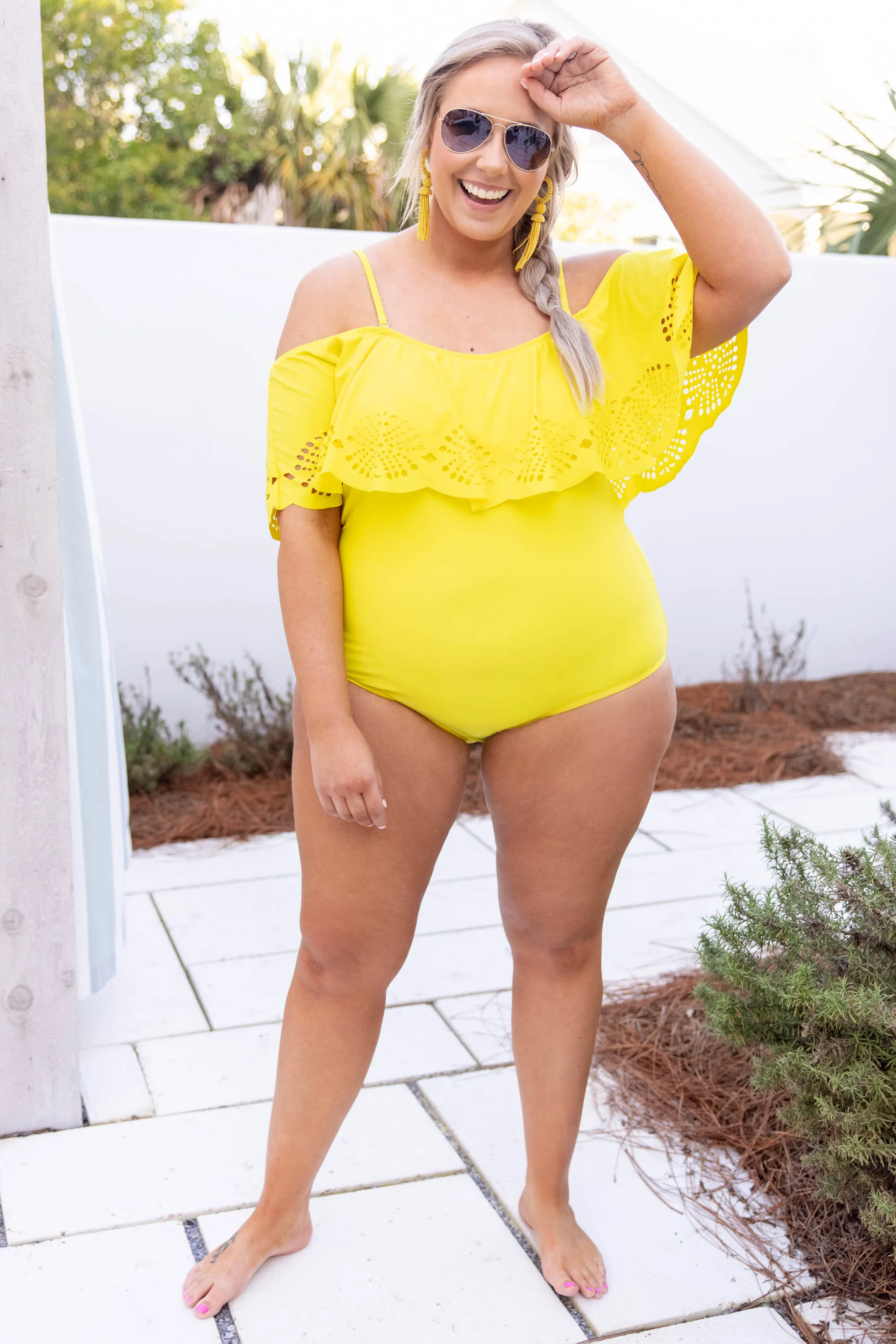 Sunrise And Shine Swimsuit, Yellow