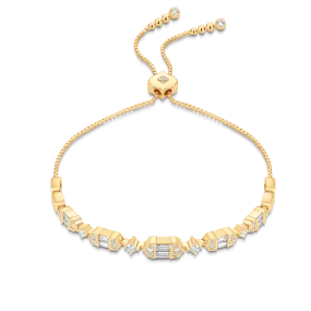 Taj Baguette Diamond Bolo Bracelet