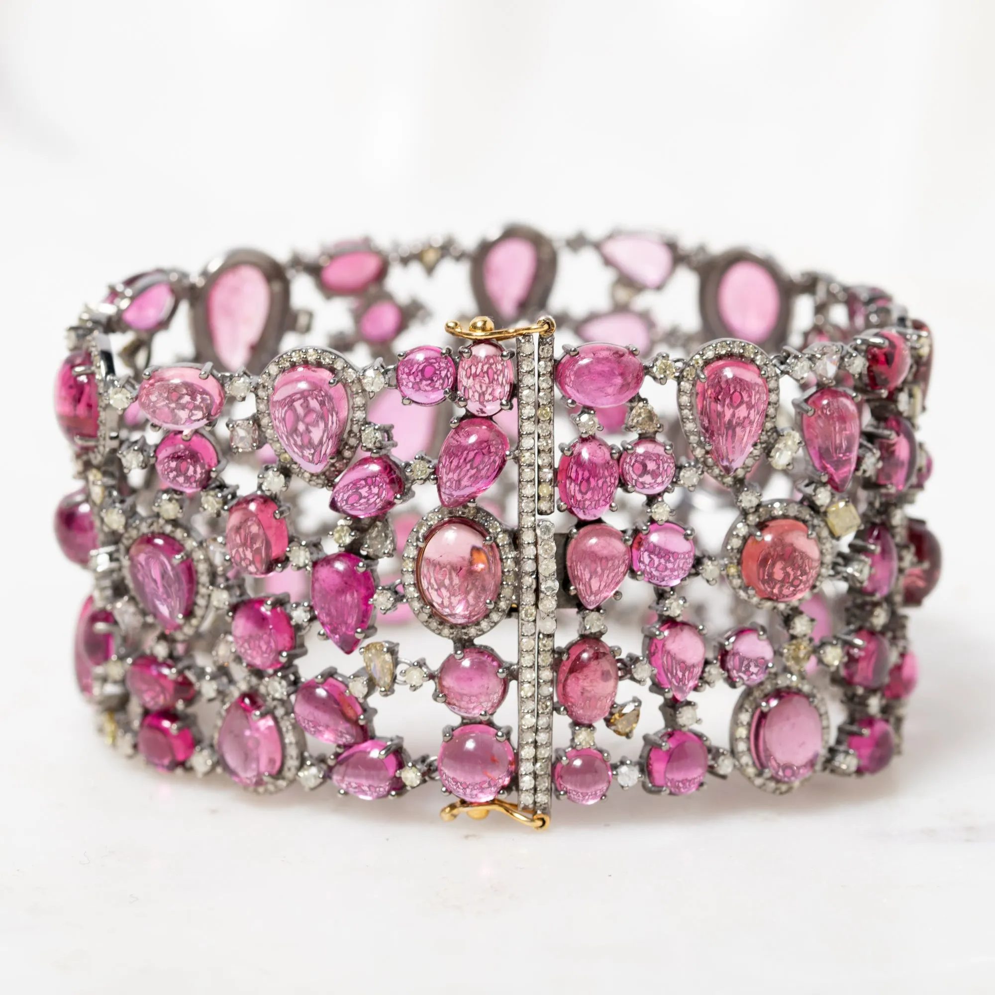 Tourmaline and Diamond Bracelet