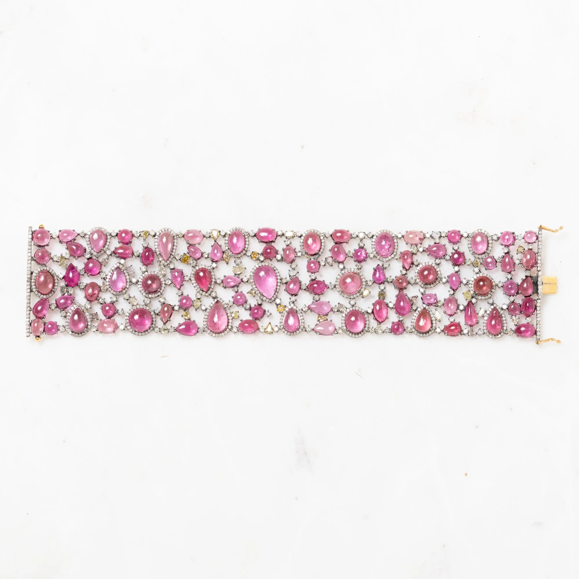 Tourmaline and Diamond Bracelet