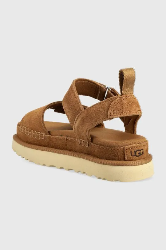 UGG suede sandals Goldenstar women's brown color 1136783