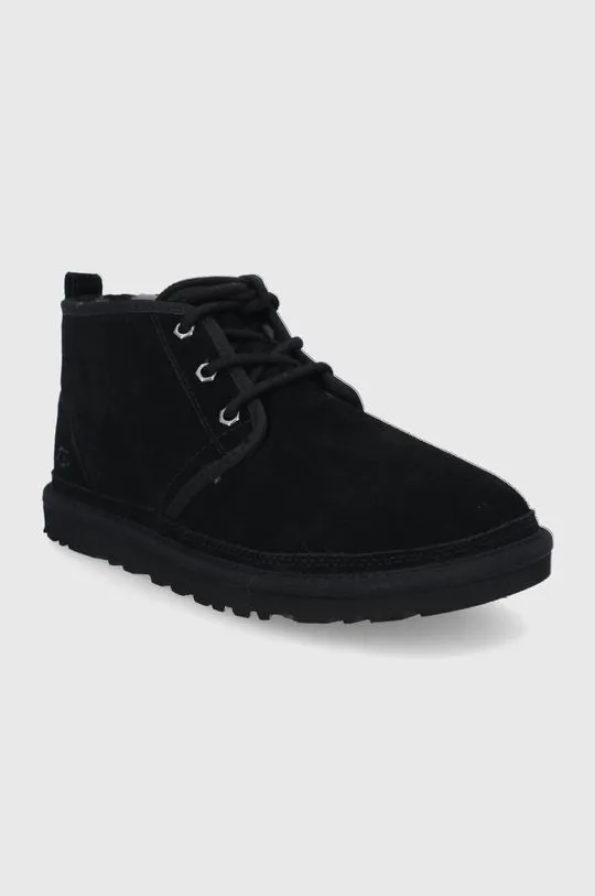 UGG suede shoes men's black color