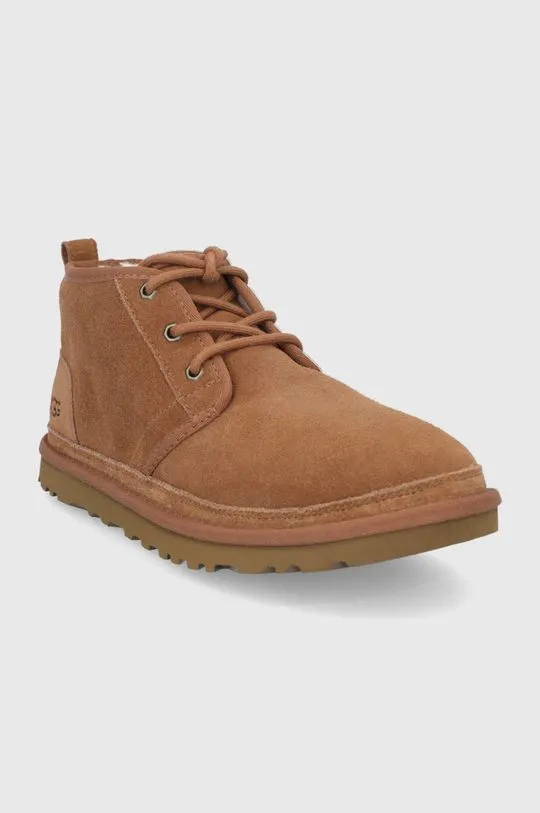 UGG suede shoes men's brown color