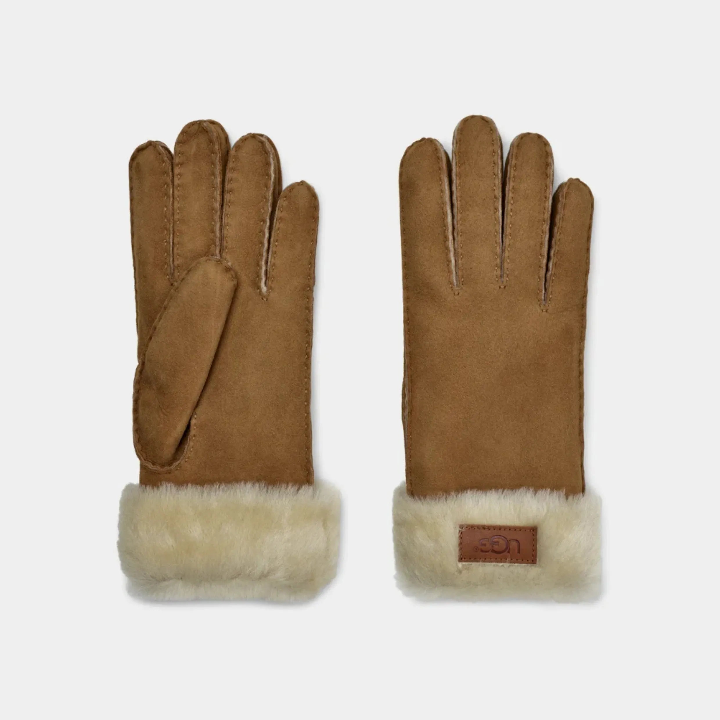 UGG Turn Cuff Glove in Chestnut 17369