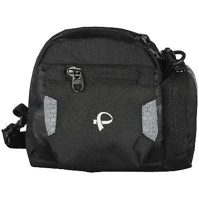 WP 04 Black Waist Pouch / Messenger Bag / Travel Accessory by President Bags